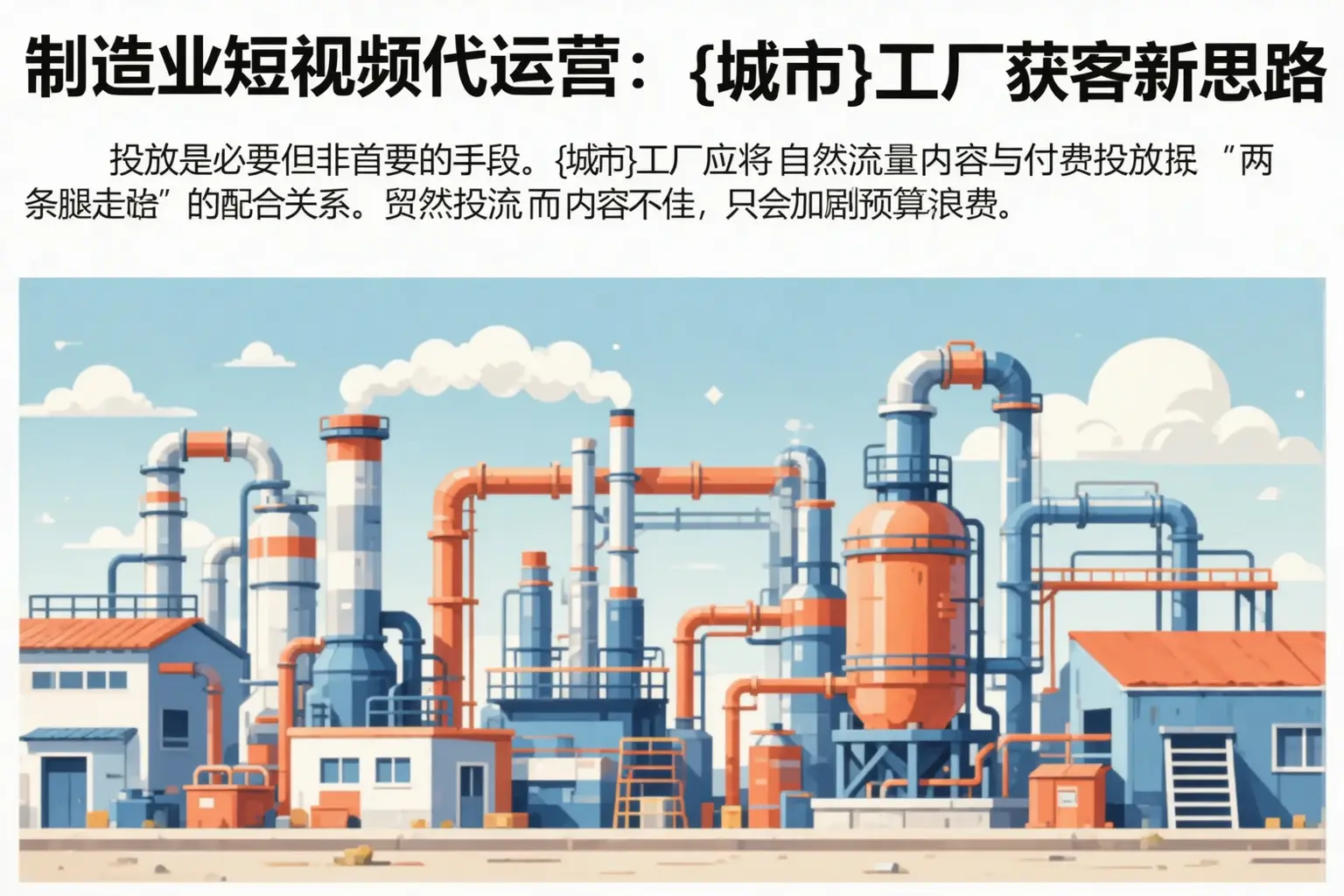 制造业短视频代运营：阜新工厂获客新思路
