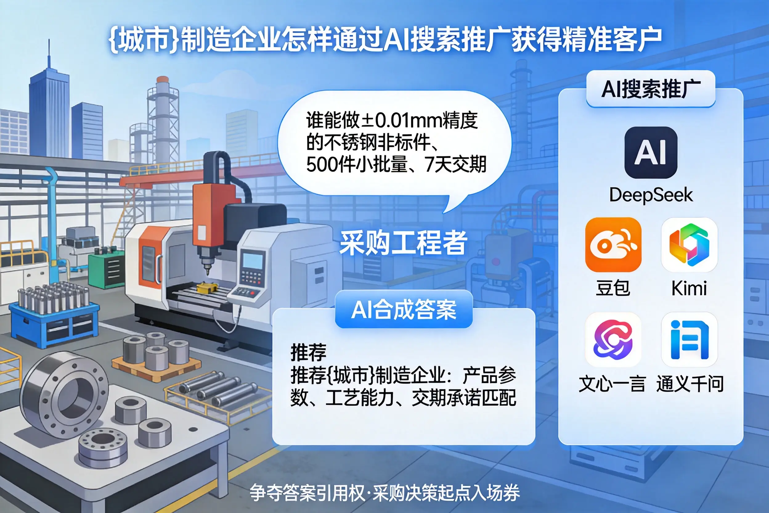 阜新制造企业怎样通过AI搜索推广获得精准客户