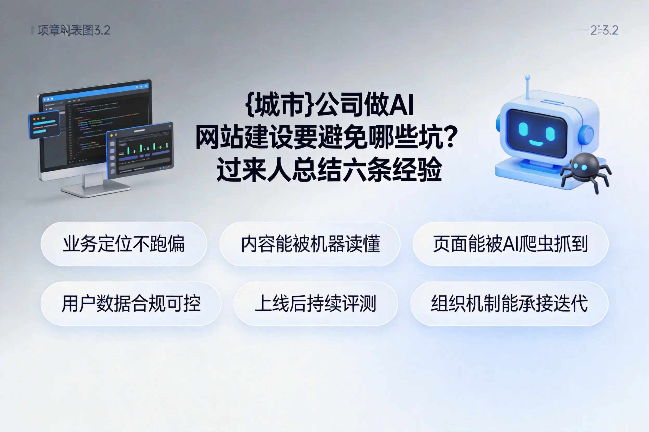 阜新公司做AI网站建设要避免哪些坑？过来人总结六条经验