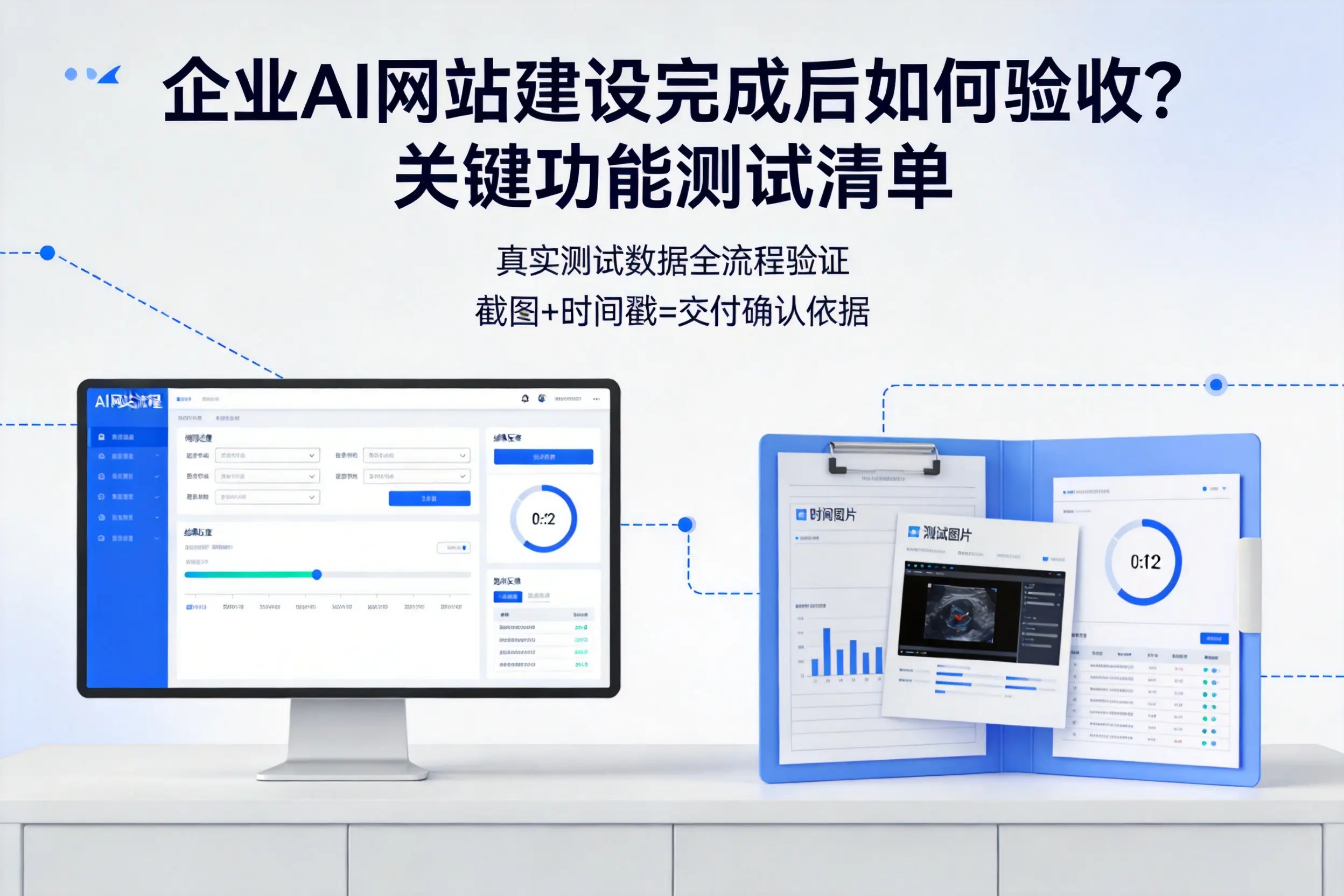 阜新企业AI网站建设完成后如何验收？关键功能测试清单
