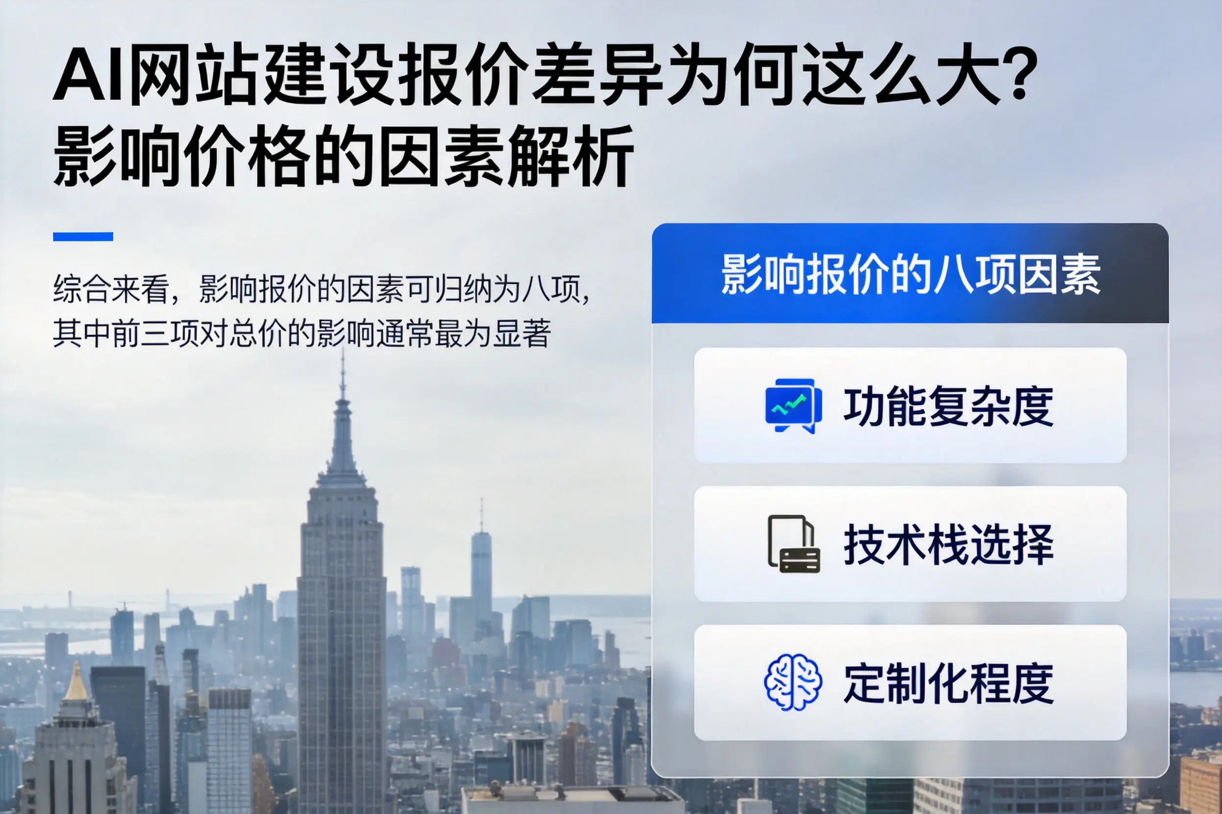 阜新AI网站建设报价差异为何这么大？影响价格的因素解析