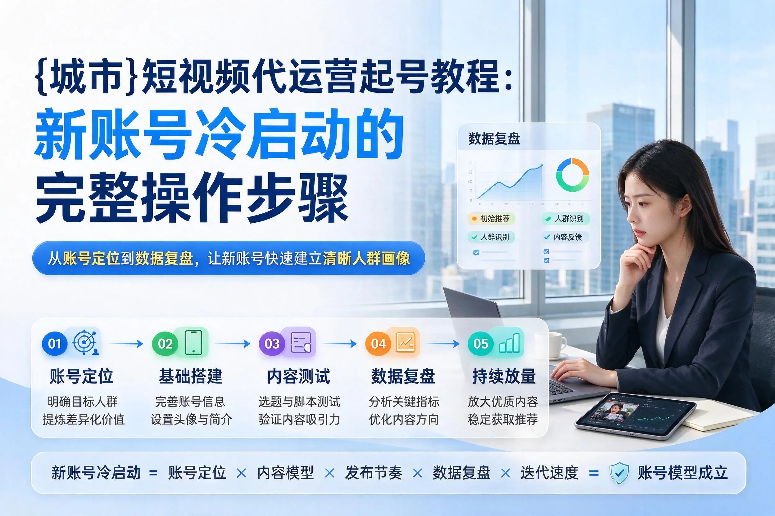 阜新短视频代运营起号教程：新账号冷启动的完整操作步骤