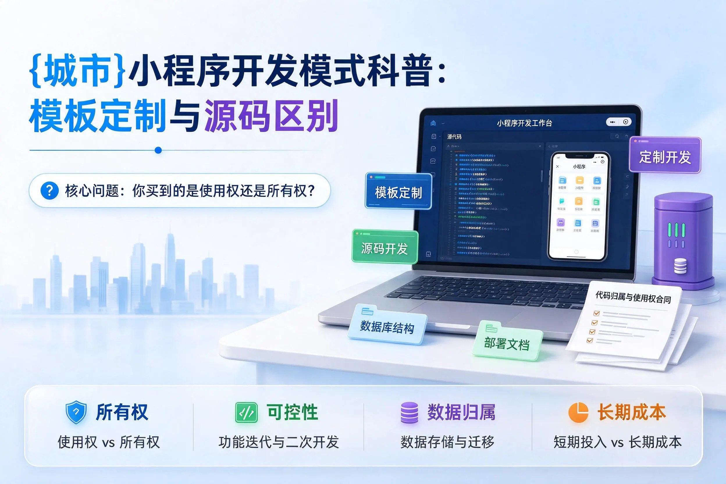 阜新小程序开发模式科普:模板定制与源码区别