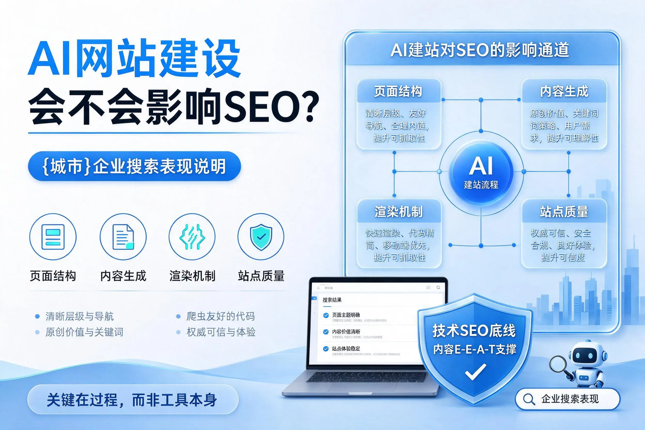AI网站建设会不会影响SEO？阜新企业搜索表现说明
