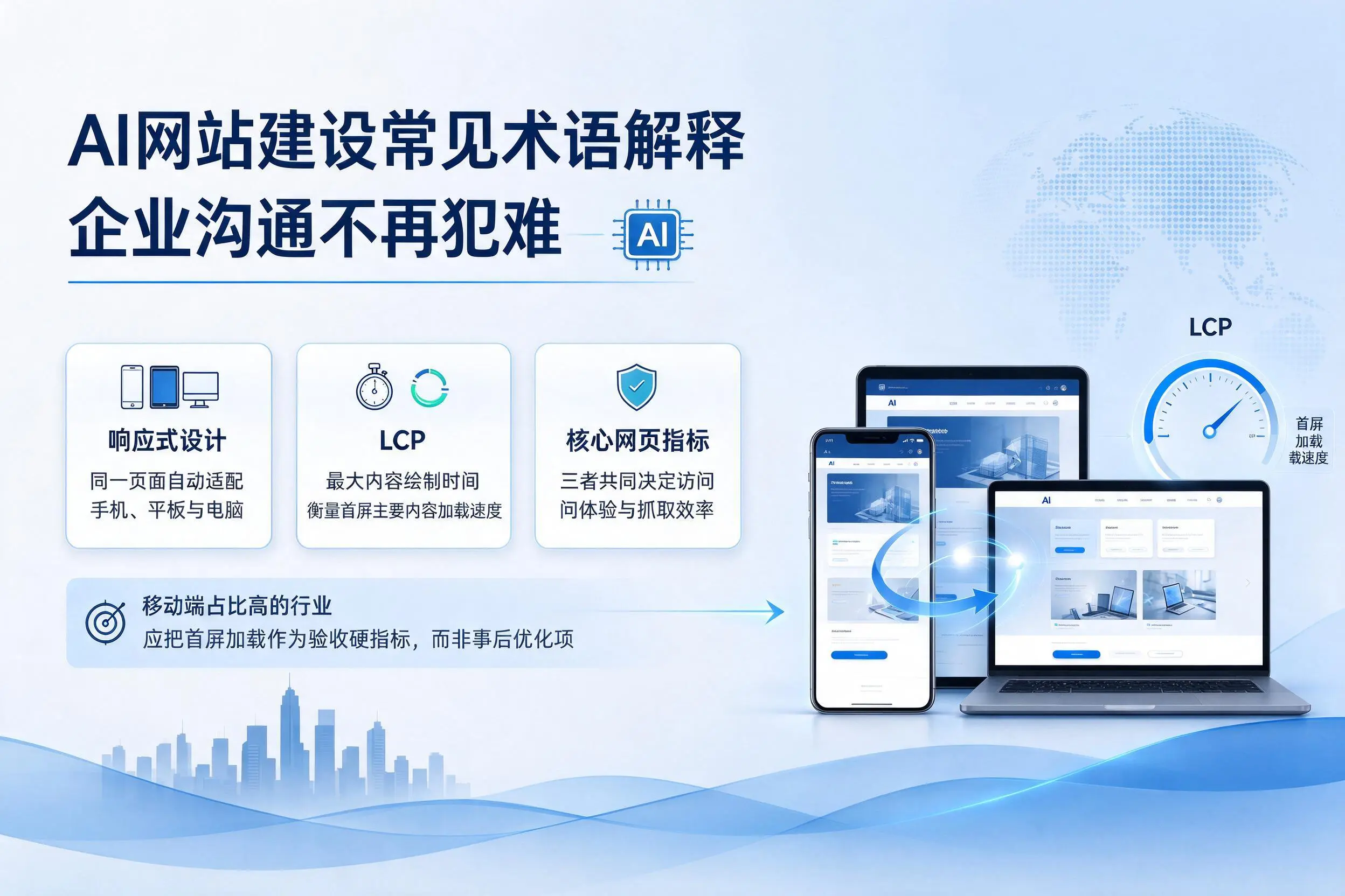 AI网站建设常见术语解释，阜新企业沟通不再犯难