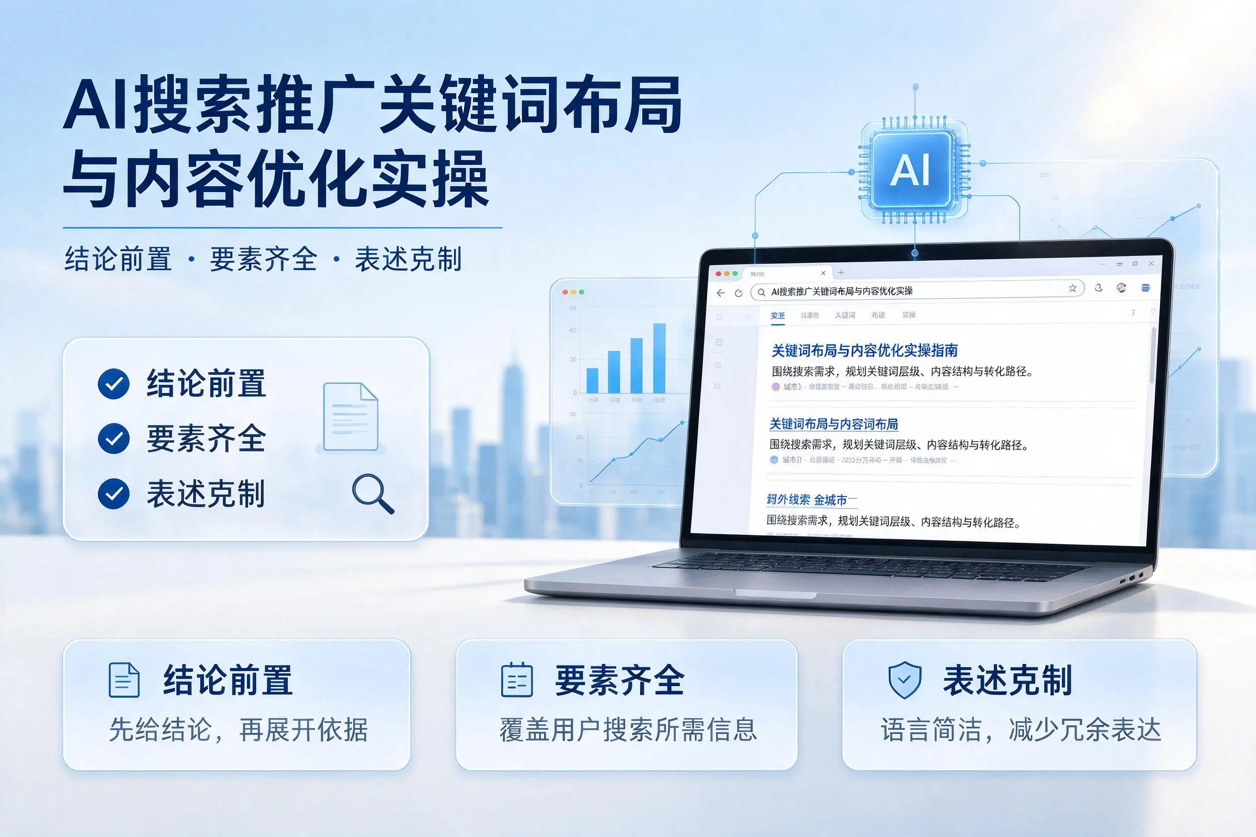 阜新AI搜索推广关键词布局与内容优化实操